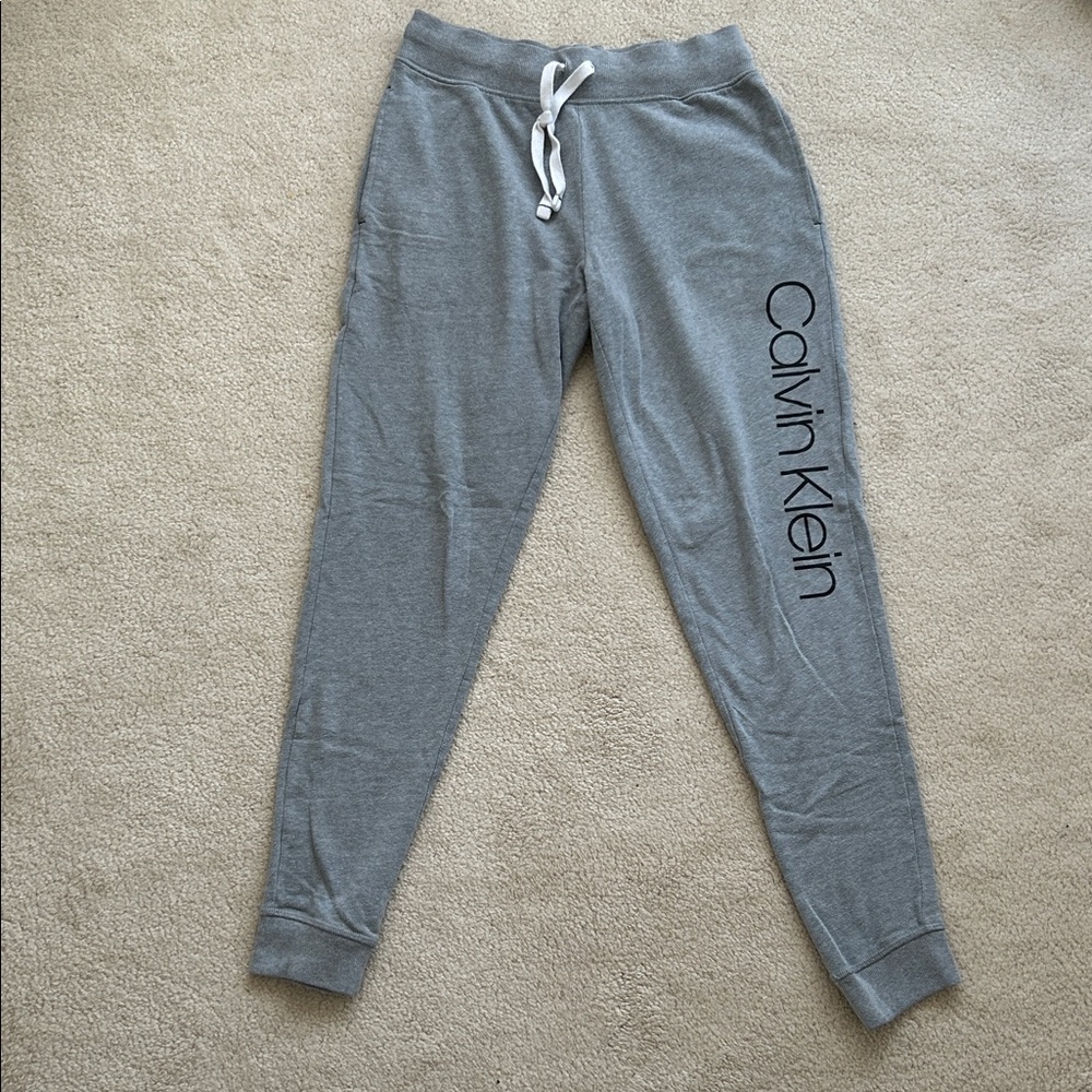 Women’s Calvin Klein Light Gray Sweatpants - Size S